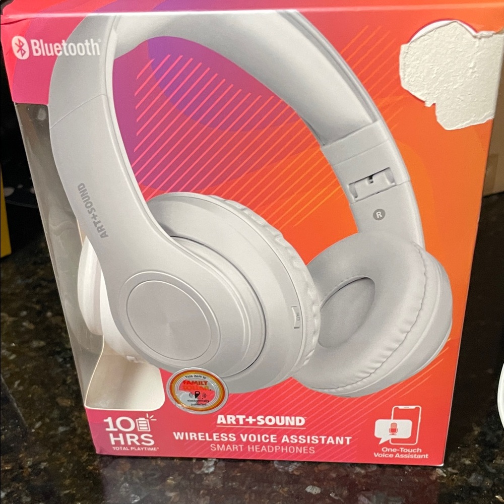 Silver Wireless Over-Ear Headphones